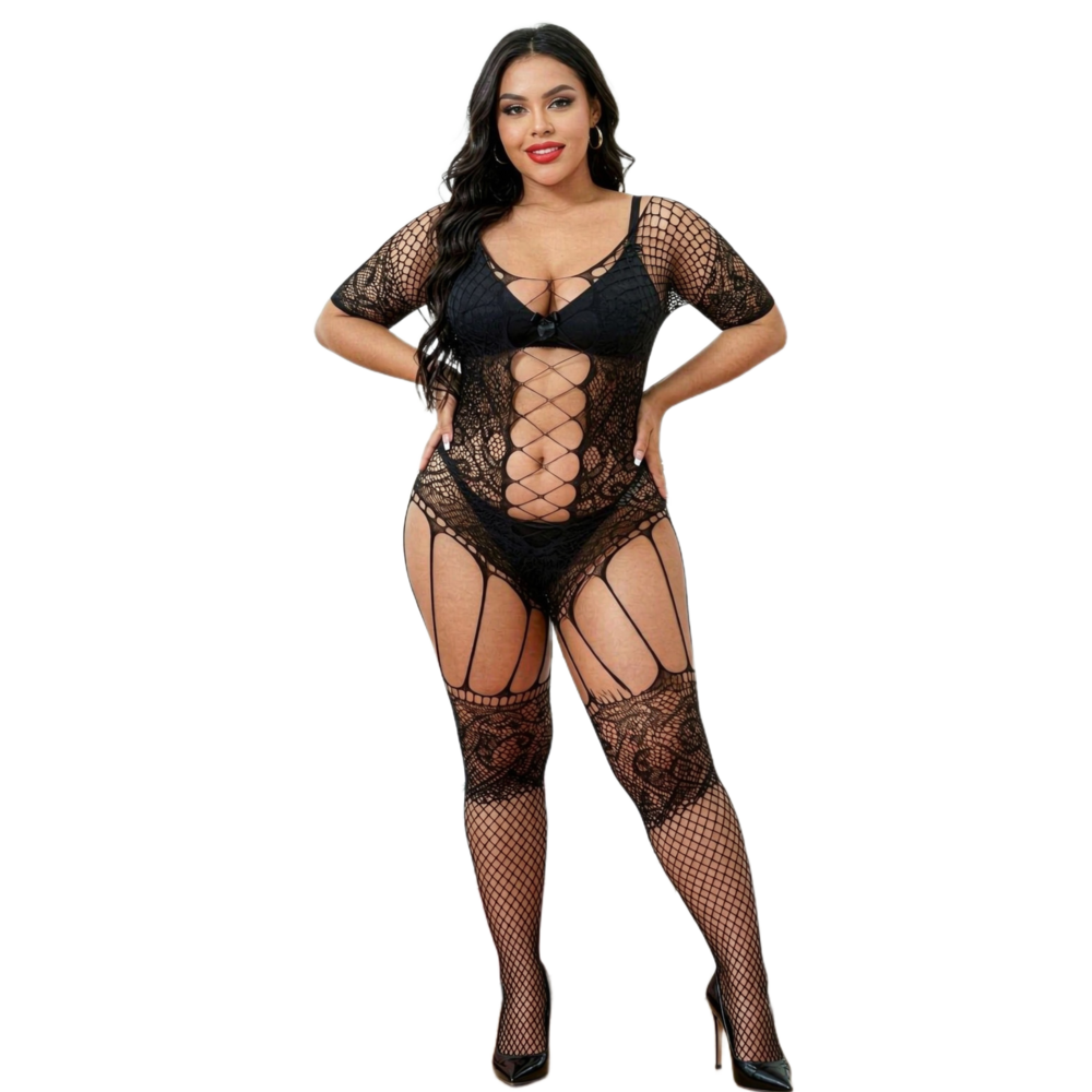 Bodystocking Fishnet - Nuovi body a rete taglie forti